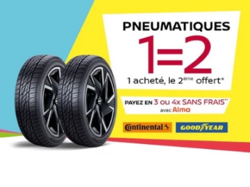 NISSAN : 1 pneu acheté = 1 pneu offert