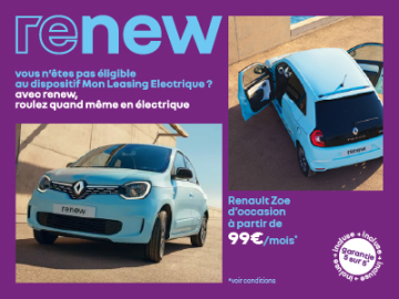Renault Twingo E-Tech Life dès 99€/mois – Citadine électrique compacte
