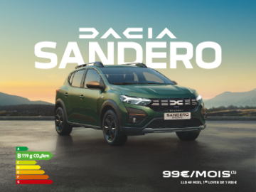 Dacia Sandero à partir de 99€/mois : l’offre à ne pas manquer