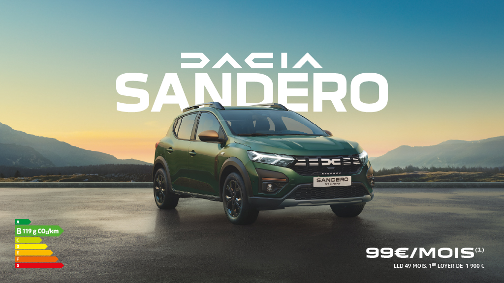 Dacia Sandero à partir de 99€/mois : l’offre à ne pas manquer