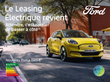 Leasing social FORD Puma Gen-E : un SUV électrique dès 139 €/mois