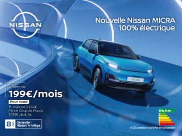 Nissan Micra 100% électrique dès 199€/mois – La citadine moderne, connectée et éco-responsable