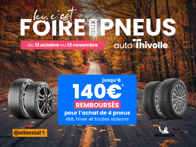 Michelin/Conti : jusqu'à 140€ remboursés 
