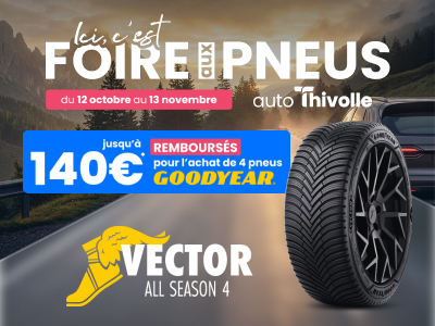 Goodyear : jusqu'à 140€ remboursés 