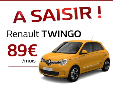 Votre Renault Twingo à 89€/mois