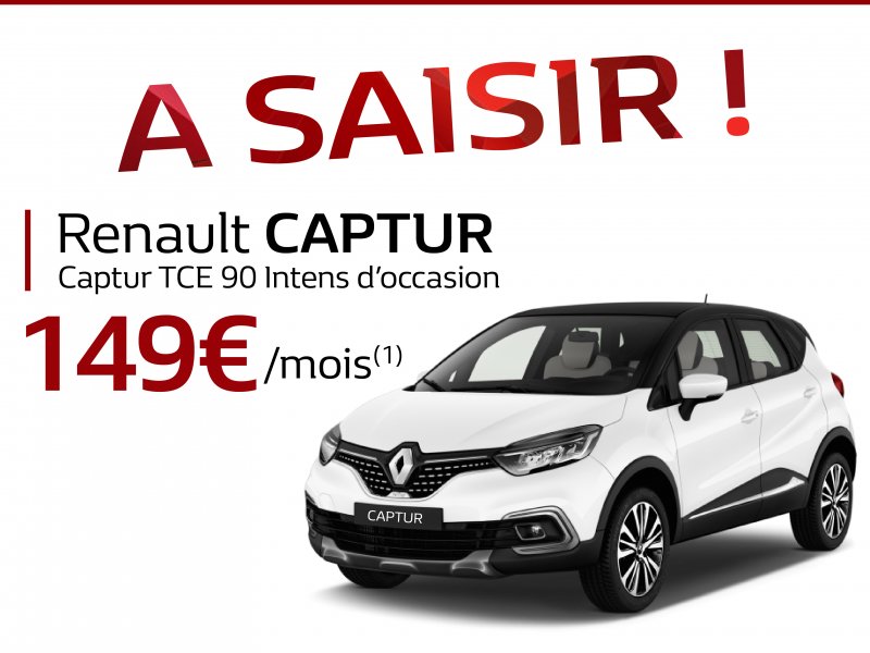 Votre Renault CAPTUR d'occasion à 149€/mois