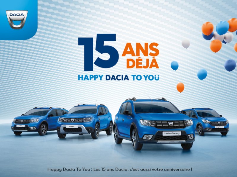 15 ans déjà pour Dacia !