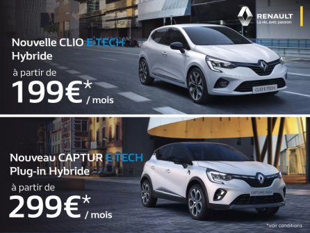 Clio et Captur Hybrides