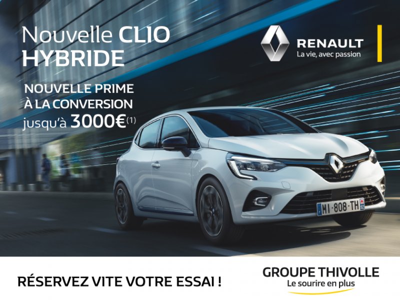 Essayez la nouvelle Renault Clio Hybride !