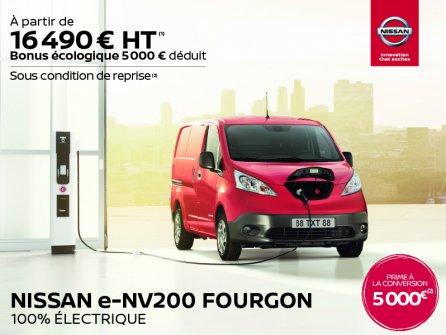 Nissan E-NV200 : Le fourgon 100% électrique