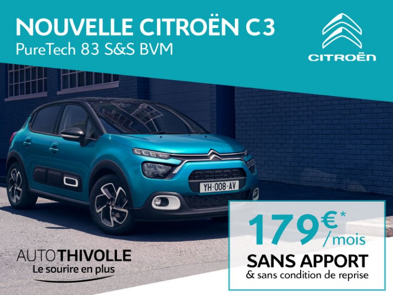 Nouvelle Citroën C3 à partir de 179€/mois
