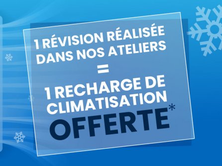 Recharge de votre climatisation offerte lors de la révision de votre véhicule