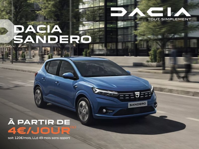 N'attendez plus avant de choisir votre Sandero !