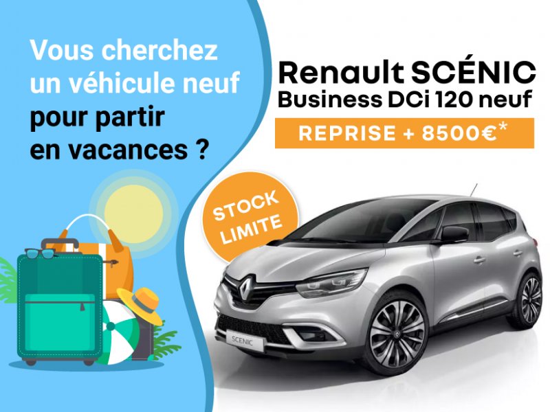 Sur Scénic Business DCi 120 neuf, reprise + 8500€