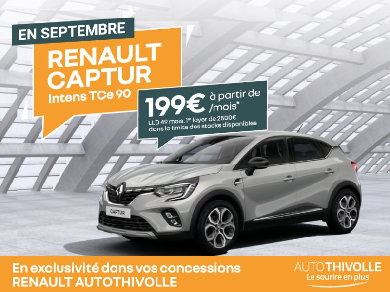 Renault Captur à partir de 199€/mois