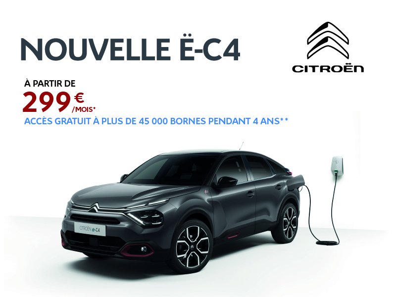 NOUVELLE Ë-C4  À partir de  299 € /mois