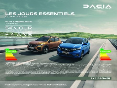 Les jours essentiels DACIA