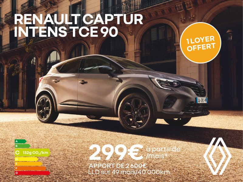 Offre Renault Captur Intens Tce90