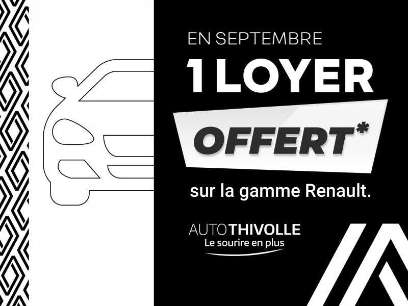 1 loyer offert sur la gamme Renault