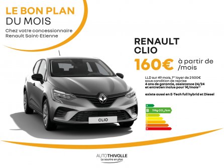 Bon plan du mois : Renault Clio à partir de 160€/mois