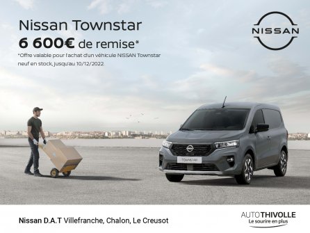 6 600 euros de remise sur votre Nissan Townstar