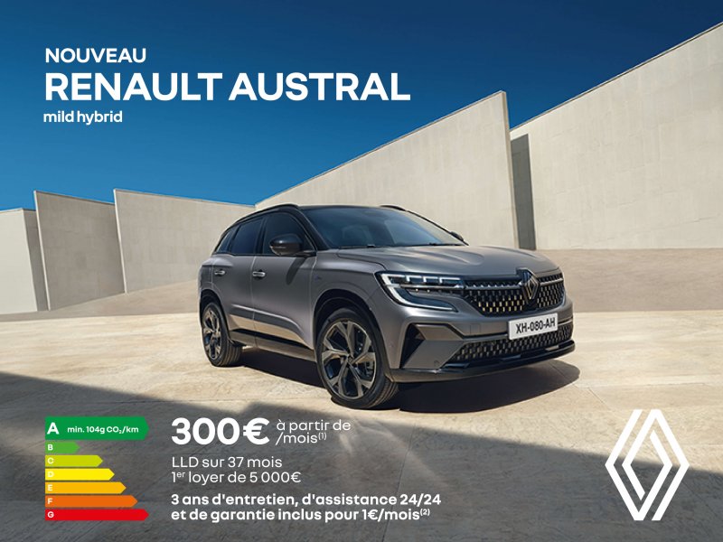 Renault Austral à partir de 300€/mois