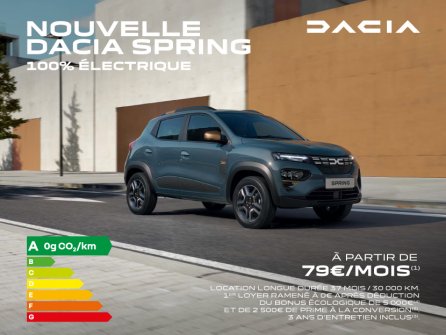Nouvelle Dacia Spring  100% électrique à partir de 79€/mois