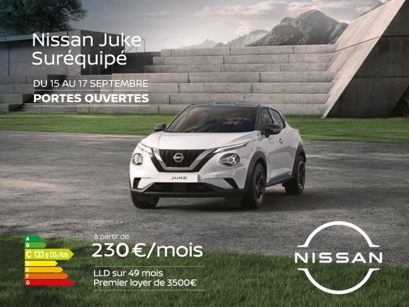 Nissan Juke Shadow à seulement 230€/mois
