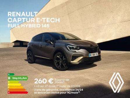Renault Captur E-Tech full hybrid à partir de 260€/mois