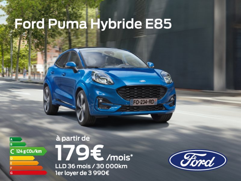 Ford Puma à partir de 179€/mois