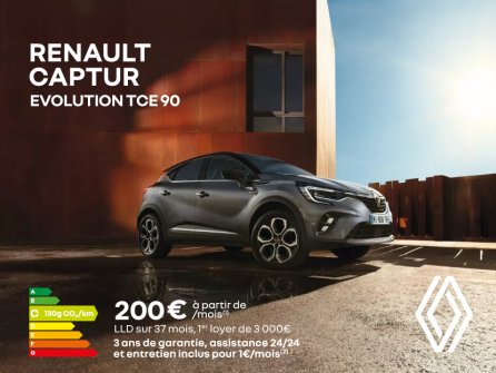 Renault Captur à partir de 200€/mois