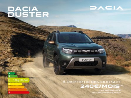 Dacia Duster à partir de 240€/mois