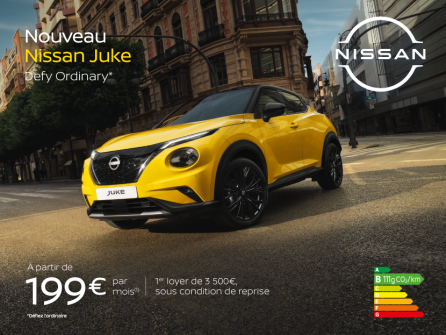 Nouveau Nissan Juke à partir de 199€/mois