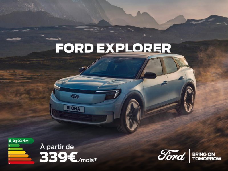 Nouveau Ford Explorer à partir de 339€/mois