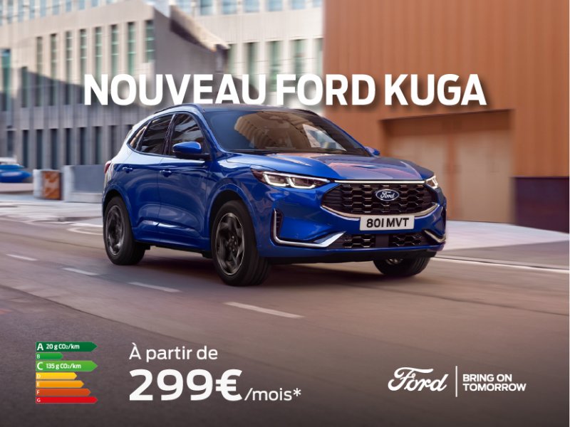 Nouveau Ford Kuga à partir de 299€/mois