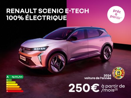Renault Scenic E-Tech 100% électrique à partir de 250€/mois