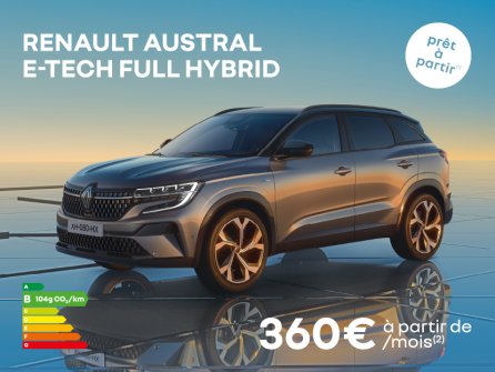 Renault Austral E-Tech full hybrid à partir de 360€/mois