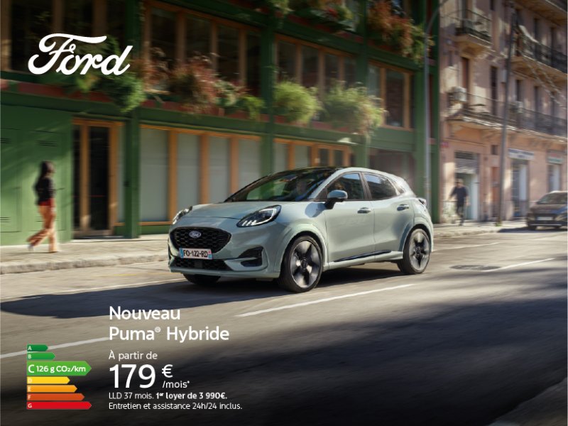 Nouveau Ford Puma à partir de 179€/mois