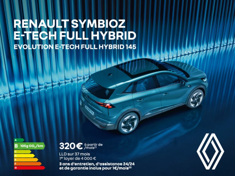 Nouveau Renault Symbioz à partir de 320€/mois
