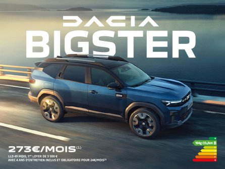 Dacia Bigster à partir de 273€/mois
