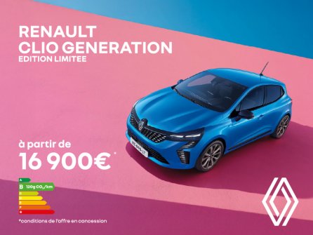 Renault Clio édition limitée : à partir de 16 900 euros